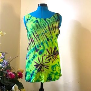 Sacred Threads sleeveless tie dye tunic